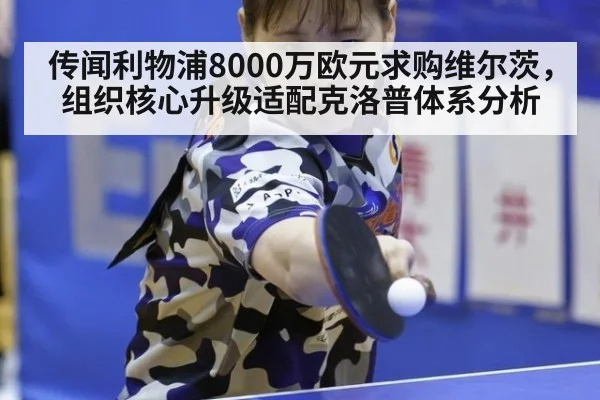 传闻利物浦8000万欧元求购维尔茨，组织核心升级适配克洛普体系分析